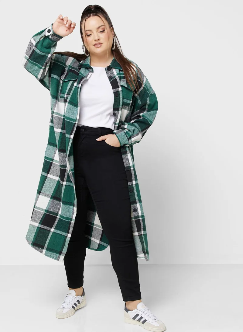 Ginger Plus Longline Shacket