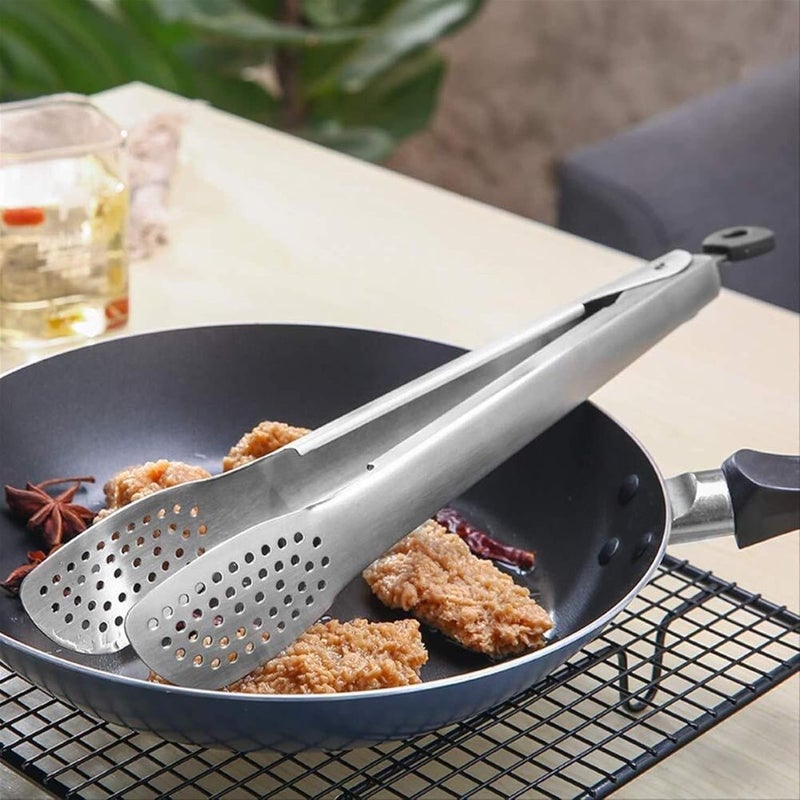 Cooking tongs,serving tongs,bbq tongs, Grill Tongs,Barbecue Tongs 304 Stainless Steel Food Barbecue Clip Grill Grilled Steak Home Kitchen Dish Clip - Image 3