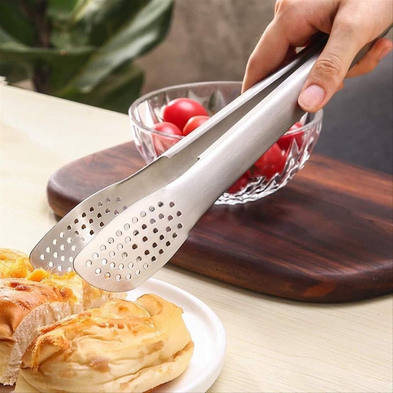Cooking tongs,serving tongs,bbq tongs, Grill Tongs,Barbecue Tongs 304 Stainless Steel Food Barbecue Clip Grill Grilled Steak Home Kitchen Dish Clip - Image 2