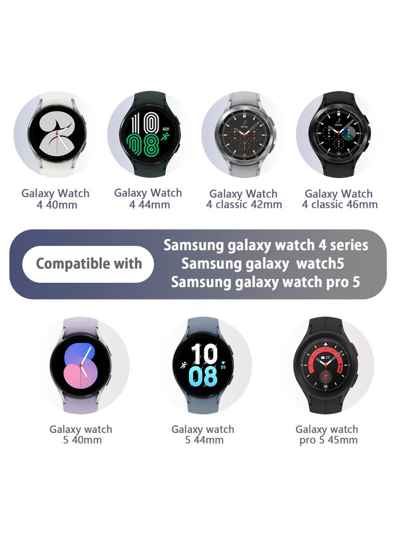 SYOSI 5 Pack Band Compatible with Samsung Galaxy Watch 5/ Galaxy Watch 5 Pro 45mm/ Galaxy Watch 4 40mm 44mm/ Galaxy Watch 4 Classic 42mm 46mm - Image 2