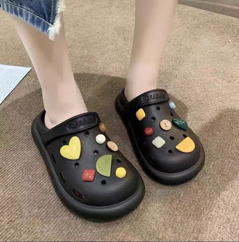 Slippers Women Summer Wear Cartoon Cute Explosion Non-Slip Girl Nurse Soft Bottom Hole Shoes Women - Image 1