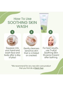 TruKid Soothing Skin Eczema Face And Body Wash Neaaccepted For Eczema Soothes & Prevents Irritation Fragrancefree Stops Itching Protects Irritated & Sensitive Skin Natural 8Oz Tube  - Image 4
