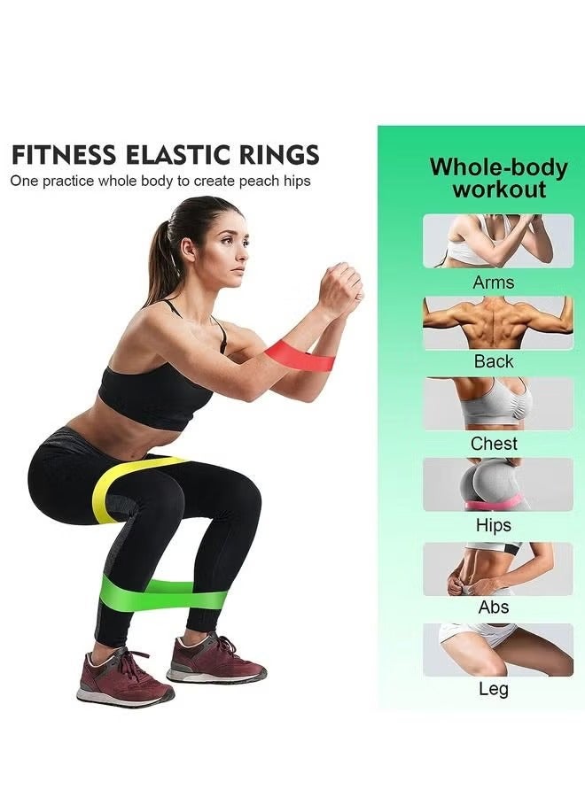 5-Piece Resistance Band fitness Strength Training Rubber Loops Bands,Yoga Exercise Pull Rope Elastic Bands for Fit - Image 5