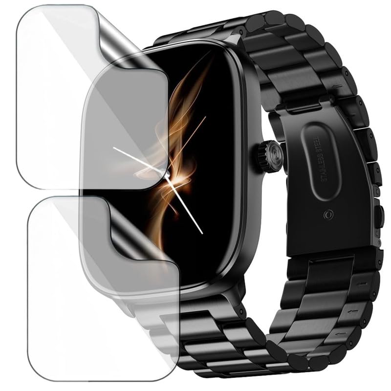 HELLOSCREEN 2-Pack | Screen Protector Guard for Noise Macro | 2.0 inch | Smartwatch - Flexible & Ultrathin TPU Film, 9H Scratch Resistant, Bubble Free - Not Tempered Glass - Image 1