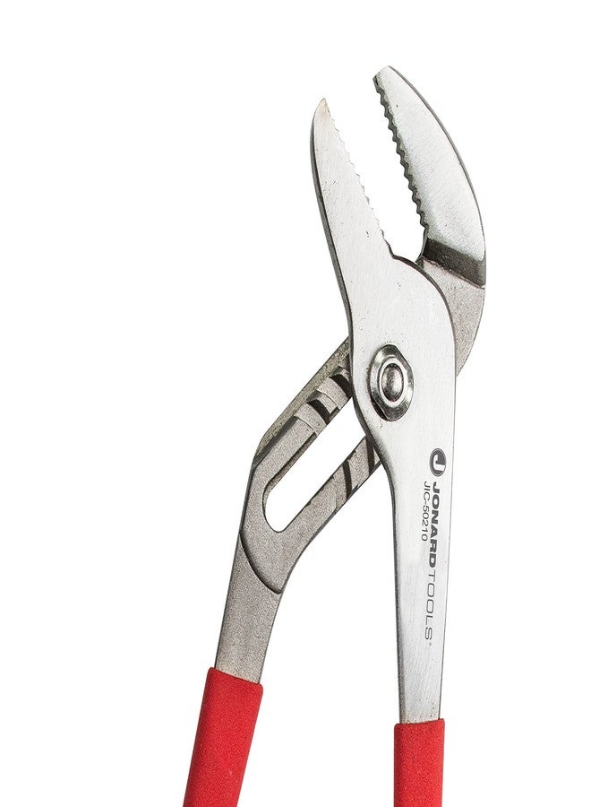 جونارد تولز كماشة مضخة فولاذية من جونارد JIC-50210 بمقبض بلاستيكي أحمر مغموس، بطول 10 بوصات - Image 3