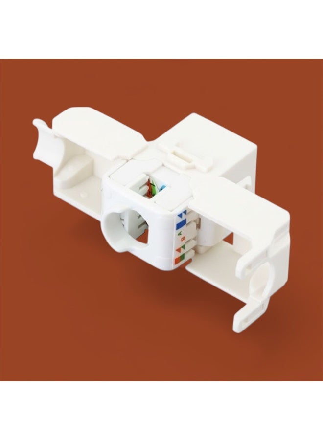 وحدة مقبس كيستون 45 ، Cat6، UTP ،أبيض - Image 2