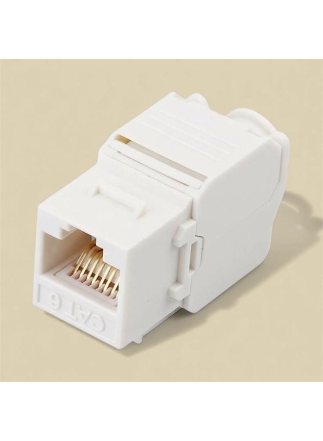 وحدة مقبس كيستون 45 ، Cat6، UTP ،أبيض - Image 1