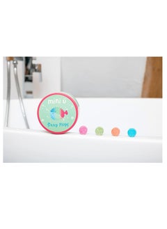 mini-u Bath Fizzy Plops for Kids - 40 x Mixed Colour Tablets, Vegan, Non-Toxic - Gentle on Skin, Mess-Free & Stress Free  - Image 3