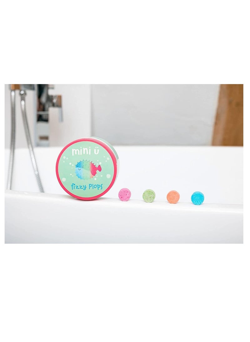 Mini U Bath Fizzy Plops for Kids - 40 x Mixed Colour Tablets, Vegan, Non-Toxic - Gentle on Skin, Mess-Free & Stress Free - Image 3