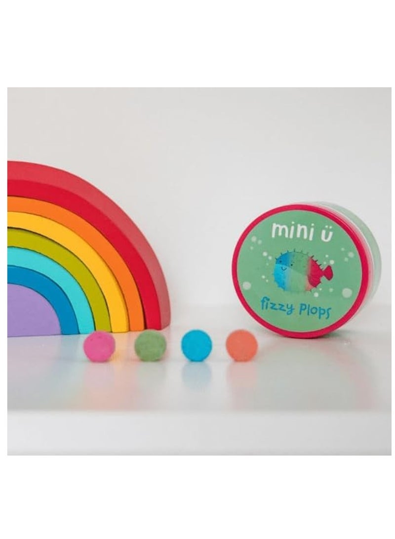 Mini U Bath Fizzy Plops for Kids - 40 x Mixed Colour Tablets, Vegan, Non-Toxic - Gentle on Skin, Mess-Free & Stress Free - Image 4
