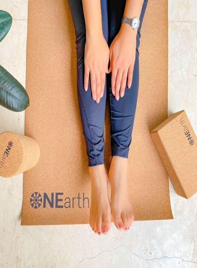 ONEarth Cork Yoga Mat - Non-Slip, Sustainable Workout Mat for Yoga, Pilates, and Fitness - Image 3