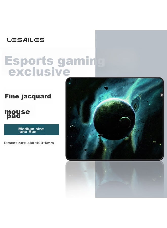 Lesailes Feidun Han Gaming Mouse Pad, Fps Smooth Gaming, Large And Small Sizes, Fine Texture Jacquard, Computer Desk Pad, Atk Kongzhuowei Chidu Red Dye, 2mm Deep Edge, 480x400x5 - Image 1