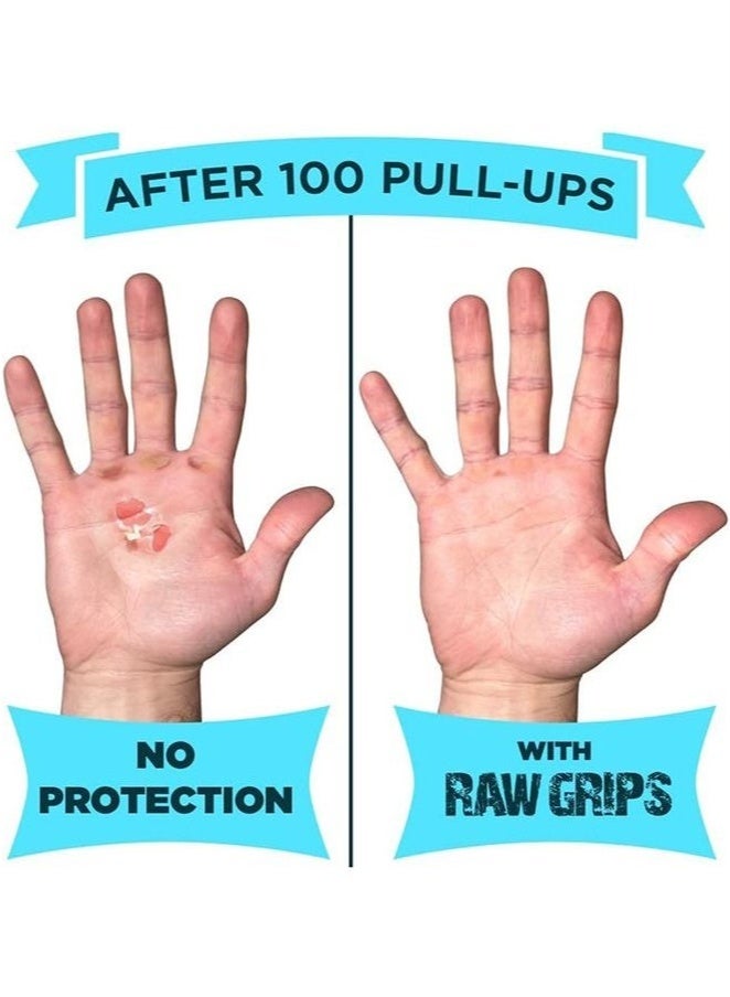 إس كي دي كي مقابض اليد الجلدية ذات 3 فتحات أصابع كروس فيت مع أغطية معصم من النيوبرين لحلبات الجمباز صالة الألعاب الرياضية لرفع الأثقال، تدريب رفع الأثقال، حماية اليد من التشققات والبثور للرجال والنساء - Image 2