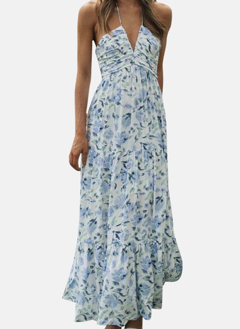 YUNIQEE Floral Halter Maxi Dress  - Image 2