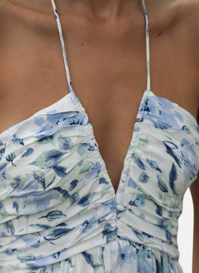 YUNIQEE Floral Halter Maxi Dress  - Image 3
