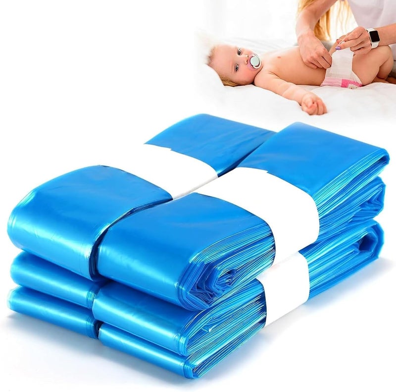 4 Pack Eco-Friendly Nappy Bin Refill Bags,Refill Foil Diaper Bucket,Disposable Diaper Bags,Maximum Capacity 270 Diapers/Smellproof/Refill Pack Compatible with All Diaper Buckets - Image 1