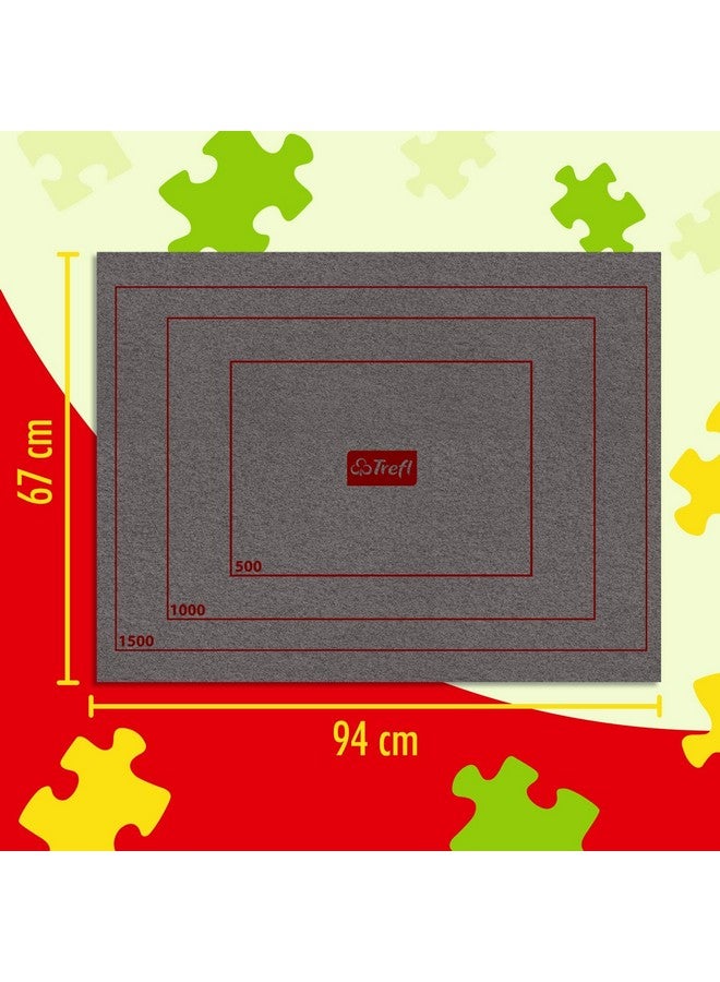 Trefl - Puzzle Mat, 500-1500 Pieces - for Carrying and Storing Puzzles, Mat with Strong Velcro, for Jigsaw up to 37.0 X 26.4 in - Image 3