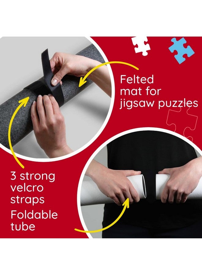 Trefl - Puzzle Mat, 500-1500 Pieces - for Carrying and Storing Puzzles, Mat with Strong Velcro, for Jigsaw up to 37.0 X 26.4 in - Image 4