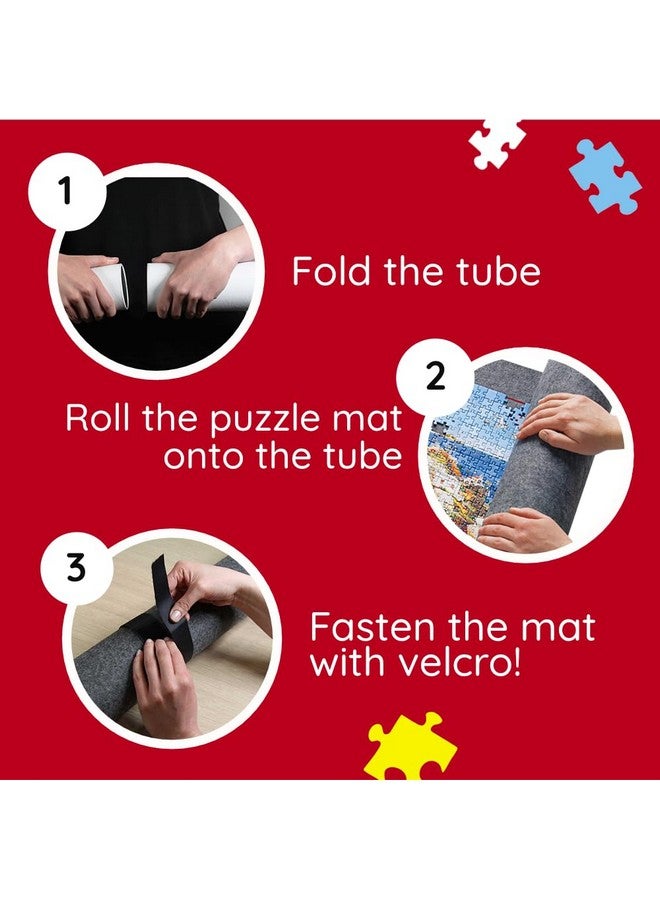 Trefl - Puzzle Mat, 500-1500 Pieces - for Carrying and Storing Puzzles, Mat with Strong Velcro, for Jigsaw up to 37.0 X 26.4 in - Image 5