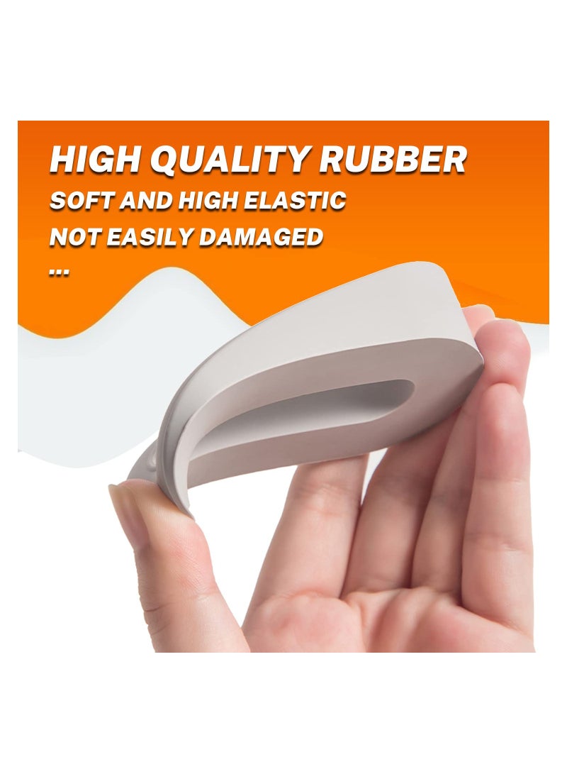 SOLARAE Door Stoppers, Rubber Security Wedge for Bottom of Door on Carpet, Concrete, Tile, Made of durable Linoleum Wood, Heavy Duty Door Stop, Aesthetic Office Accessories Home Improvement(Pack of 3) - Image 3