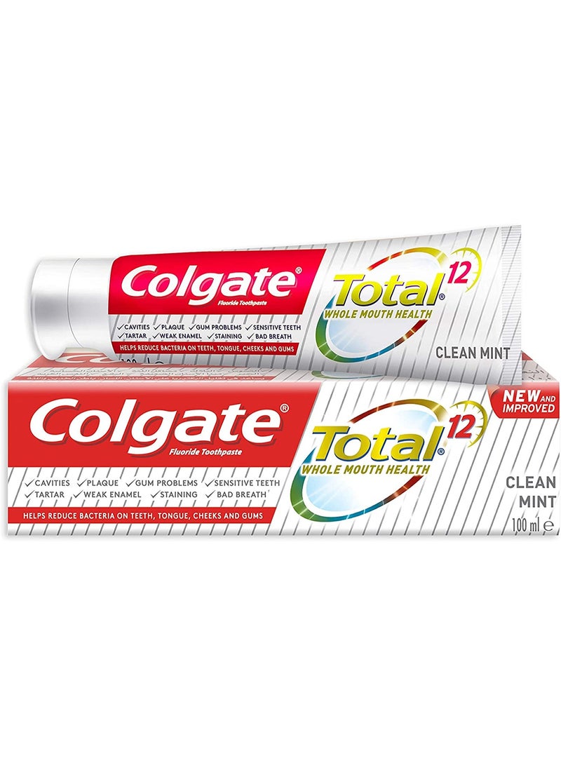 كولجيت معجون الأسنان 100 مل توتال 12 بالنعناع المنعش - Image 1