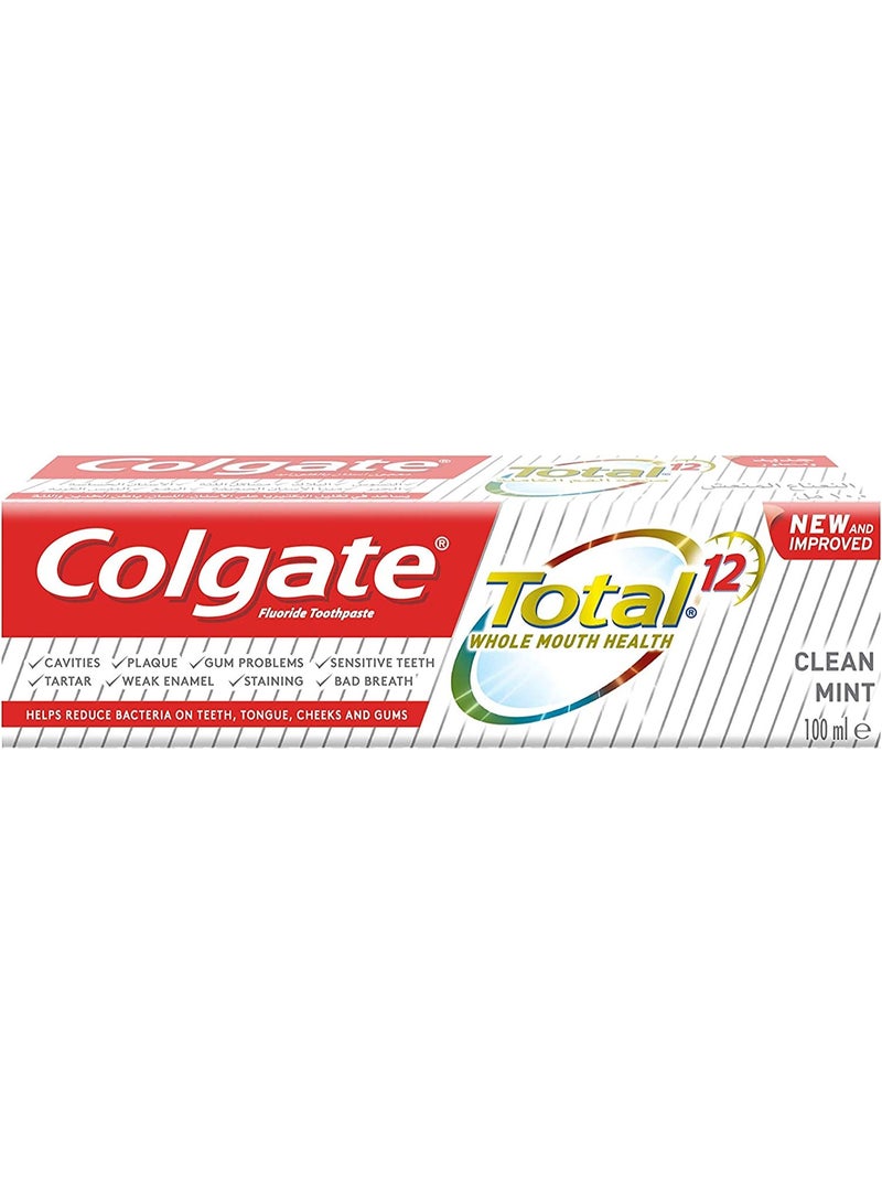 كولجيت معجون الأسنان 100 مل توتال 12 بالنعناع المنعش - Image 2