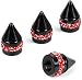 ToBeQueen Bling Red Valve Stem Caps 4 Pack Handmade Crystal Rhinestone Diamond Tire Valve Caps Universal Dustproof Bling Car Decorations for CarSUVMotorcycleBikeRed - Image 2