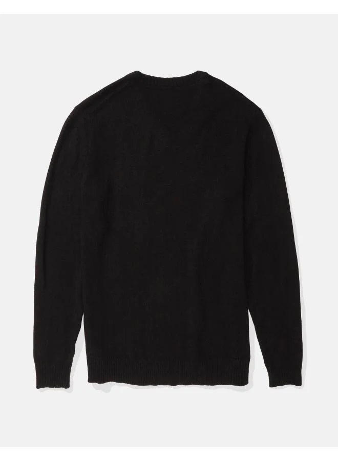 امريكان ايجل Logo V-Neck Sweater