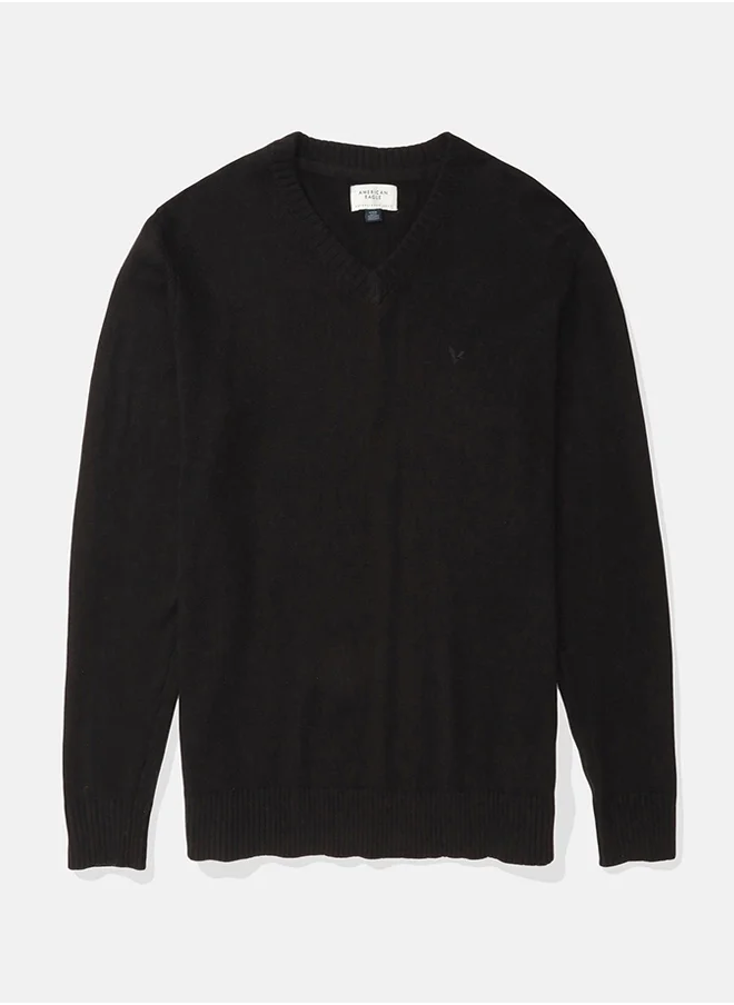 American Eagle Logo V-Neck Sweater