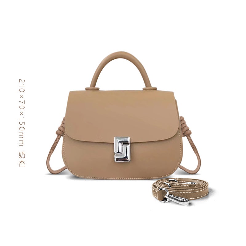 Cowhide Saddle Bag Fashion Trendy Versatile Crossbody Bag Genuine Leather Women'S Handbag Shoulder Bag Women'S Bag Manufacturer Supply - Image 1