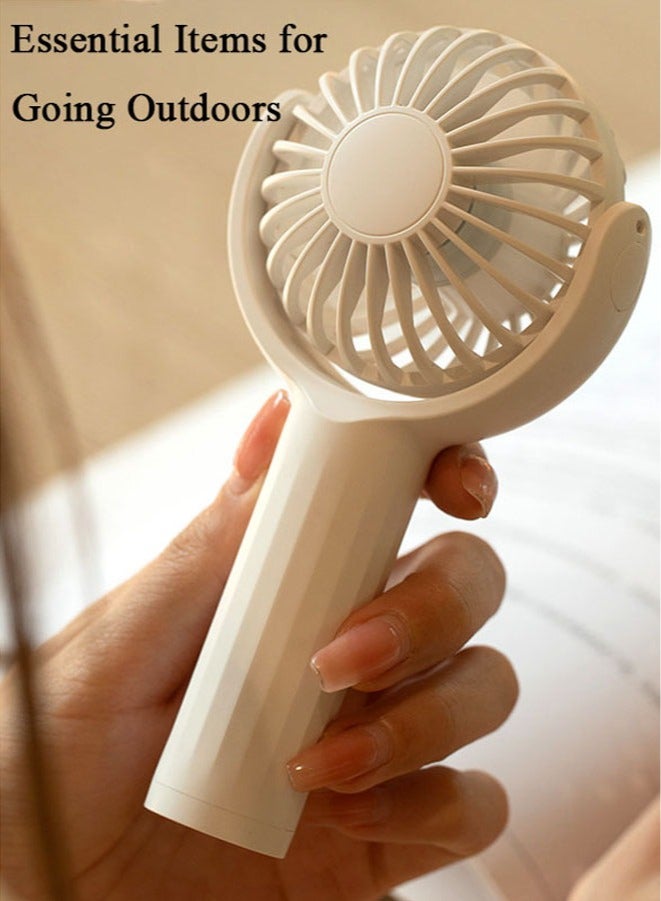 Carebao 3-Speed Mini Portable Fan, 1200mah USB Rechargeable Desktop Fan, Strong Airflow and Low Noise, Adjustable Angle, Suitable for Outdoor, Office, And Bedroom - Image 3