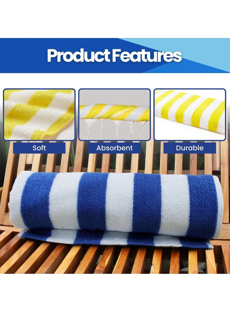 Home Smart Beach Towel Soft Quick Drying Set of 2 Towels Perfect for the Beach, Pool, and Summer Adventures - Image 3
