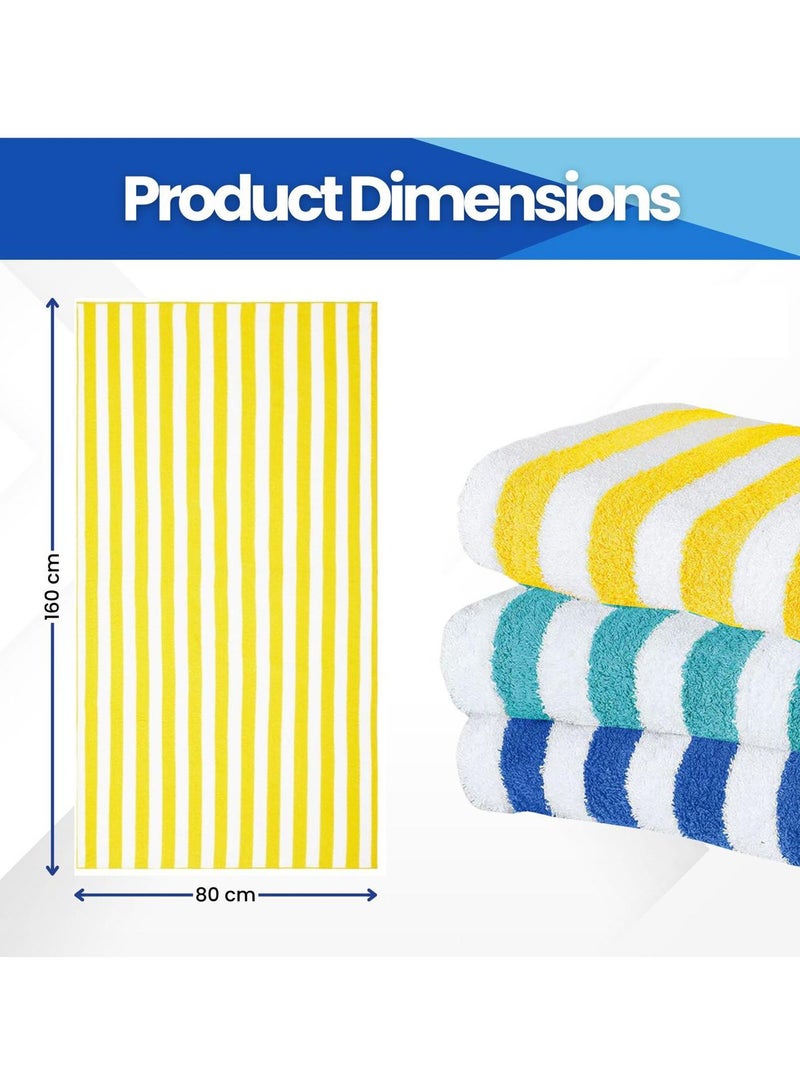 Home Smart Beach Towel Soft Quick Drying Set of 2 Towels Perfect for the Beach, Pool, and Summer Adventures - Image 2