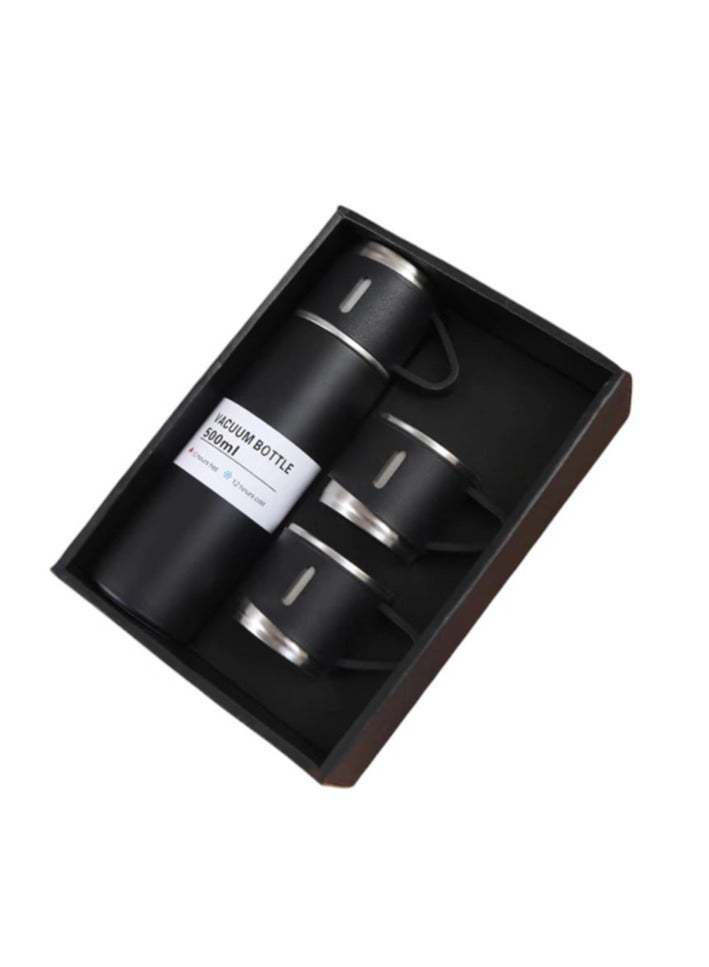 3-piece thermos mug - black - Image 1