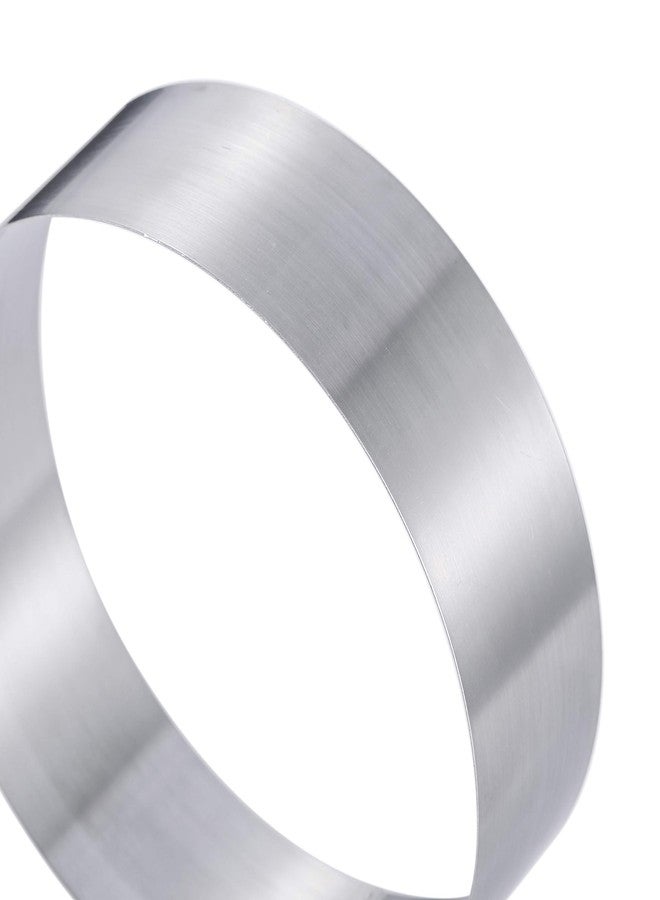 Maykito Large Round Cake Ring Set-4/6/8 Inch Biscuit Cutter Stainless Steel Circle Pancake Mold English Muffin Ring - Image 5