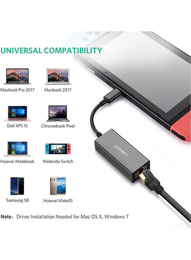 Ugreen USB Type-C to 10/100/1000Mbps Ethernet Adapter - Image 3