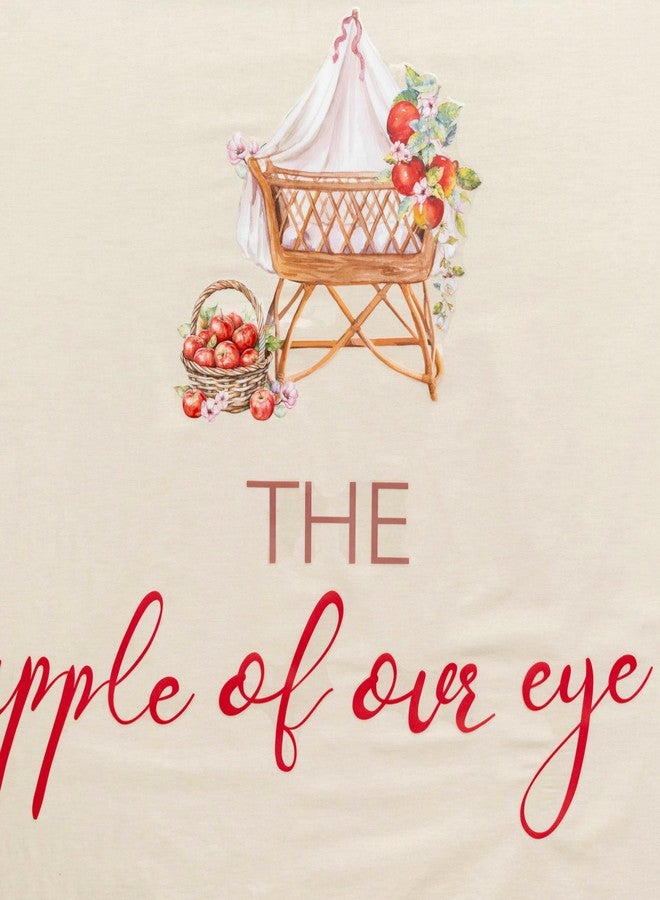 Capiont The Apple of Our Eye Baby Shower Decal - Fruit Themed Baby Shower Decal for Balloons Arch, Apple of Our Eye Sign,Christmas Gender Reveal Party Decorations (Apple Decal) - Image 3