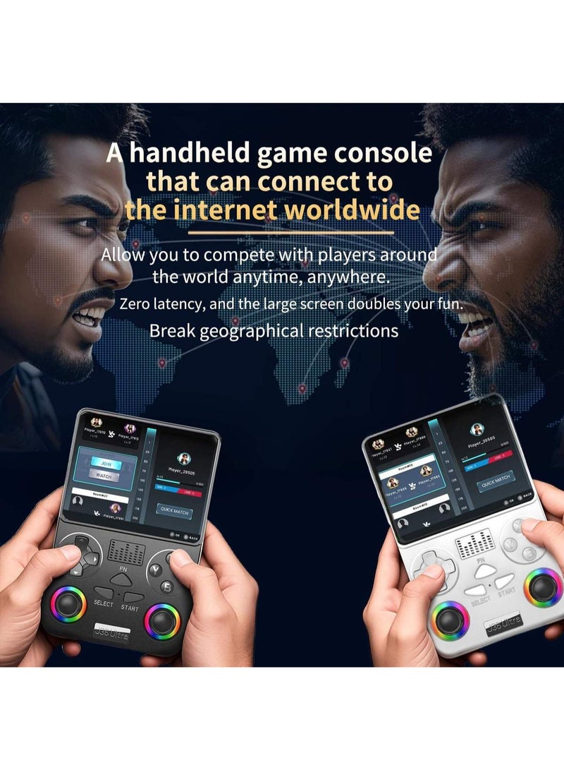 J-36 Ultra Portable Handheld Gaming Console, 3.5-Inch IPS Display, 64GB Built-in Storage, 20,000+ Classic Games, Dual Analog Joysticks, Wi-Fi, 3000mAh Rechargeable Battery, Multi-Platform Retro Game Console (Purple) - Image 4