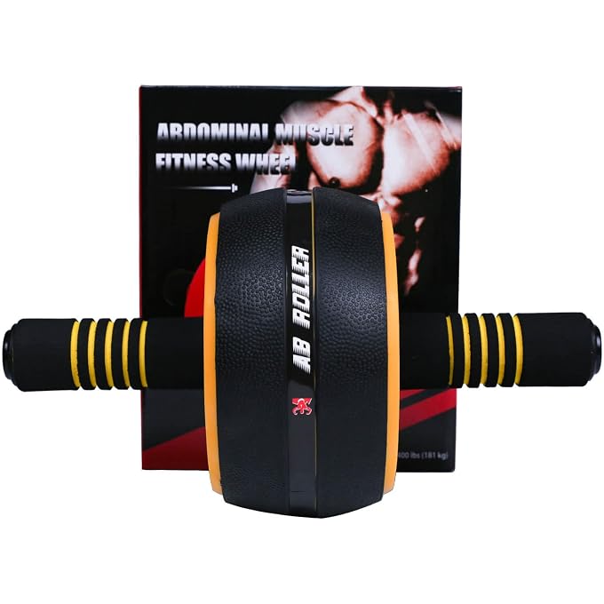 A.F.N.A.L Ab Wheel Roller, Exercise Abdominal Wheel Fitness For Gym & Home, Work-Out Strength-Training Equipment With Knee Pad, 12'W - Image 3