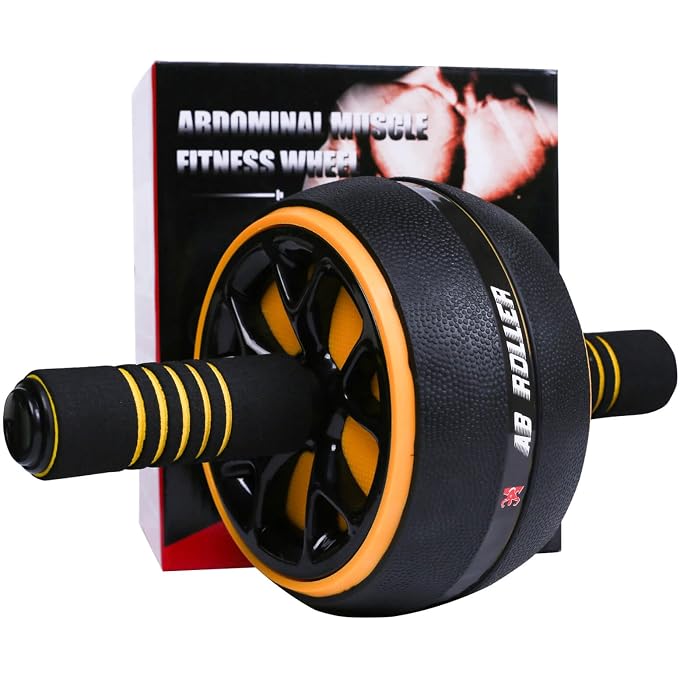 A.F.N.A.L Ab Wheel Roller, Exercise Abdominal Wheel Fitness For Gym & Home, Work-Out Strength-Training Equipment With Knee Pad, 12'W - Image 1