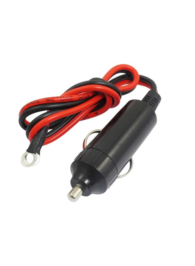 uxcell sourcingmap DC 12V Car Auto Male Cigarette Lighter Adapter with 42cm Cable - Image 1