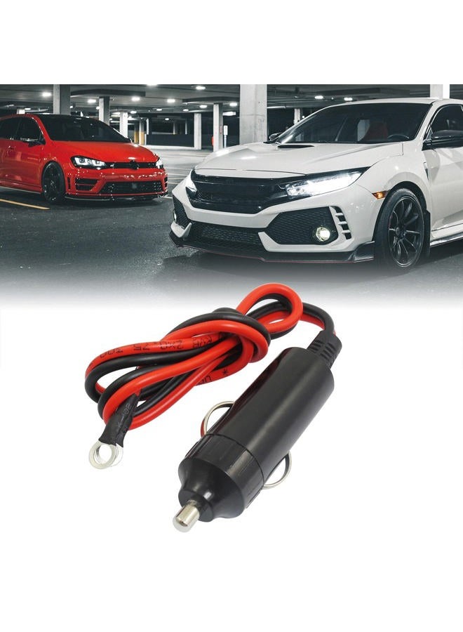 uxcell sourcingmap DC 12V Car Auto Male Cigarette Lighter Adapter with 42cm Cable - Image 2