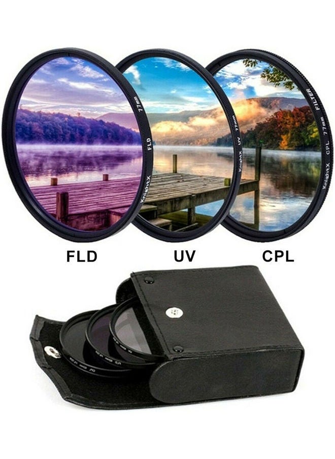 NIBEMINENT 3-Piece Photography Filter Kit For SLR Camera Black  - Image 2