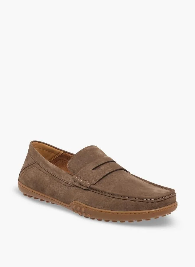DUCHINI Men Slip-On Leather Loafers