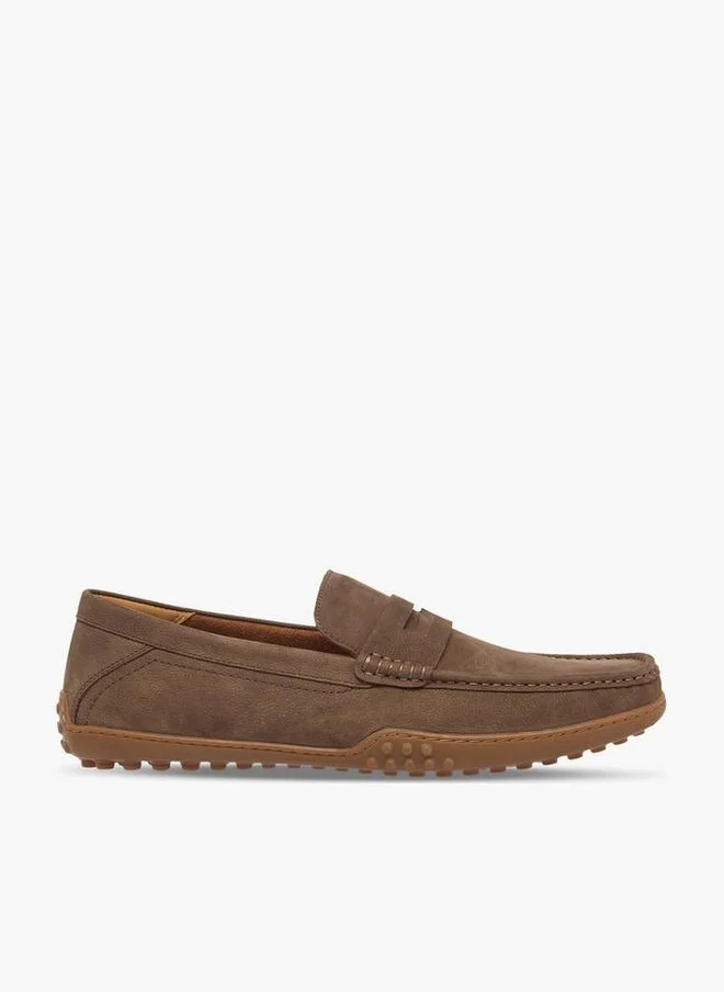 دوتشيني Men Slip-On Leather Loafers