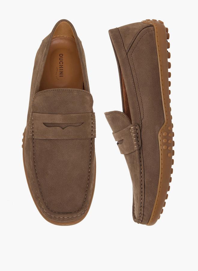 DUCHINI Men Slip-On Leather Loafers - Image 1