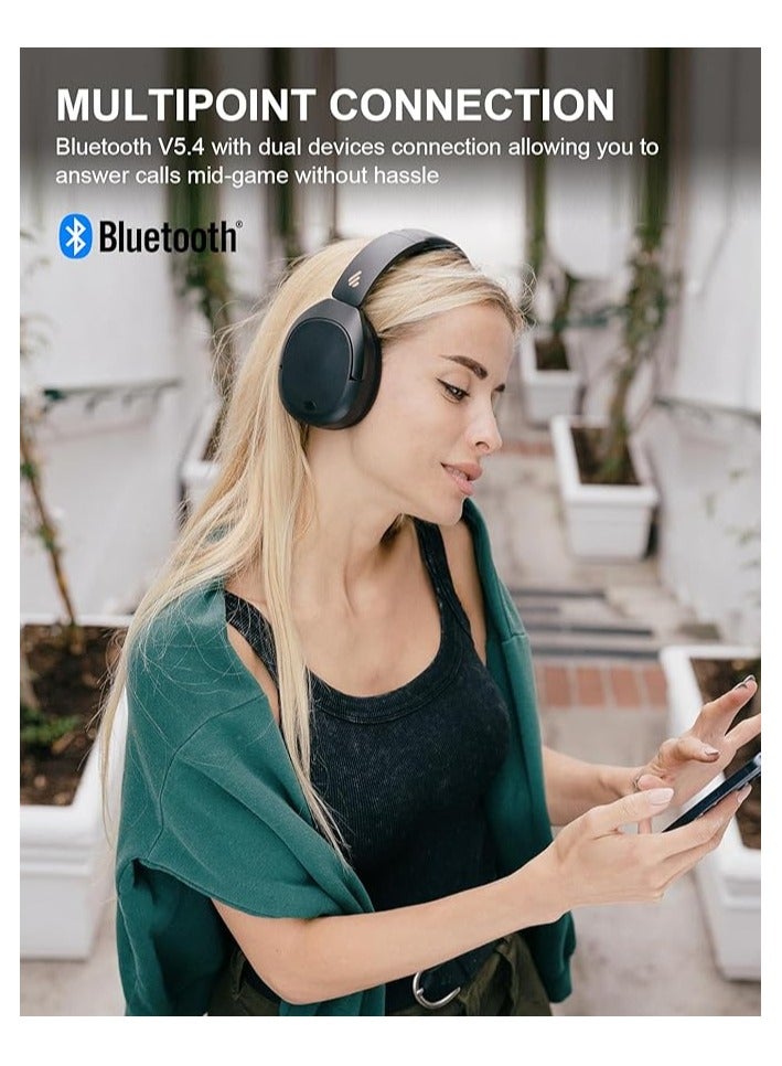 اديفير W830NB -45dB سماعات رأس لاسلكية فوق الأذن مع بلوتوث 5.4، 94 ساعة وقت تشغيل، ترميز AAC و LDAC، دقة عالية، صوت مكاني، شحن سريع، اتصال متعدد النقاط، وزن 267 جرام ملائم للارتداء - Image 5