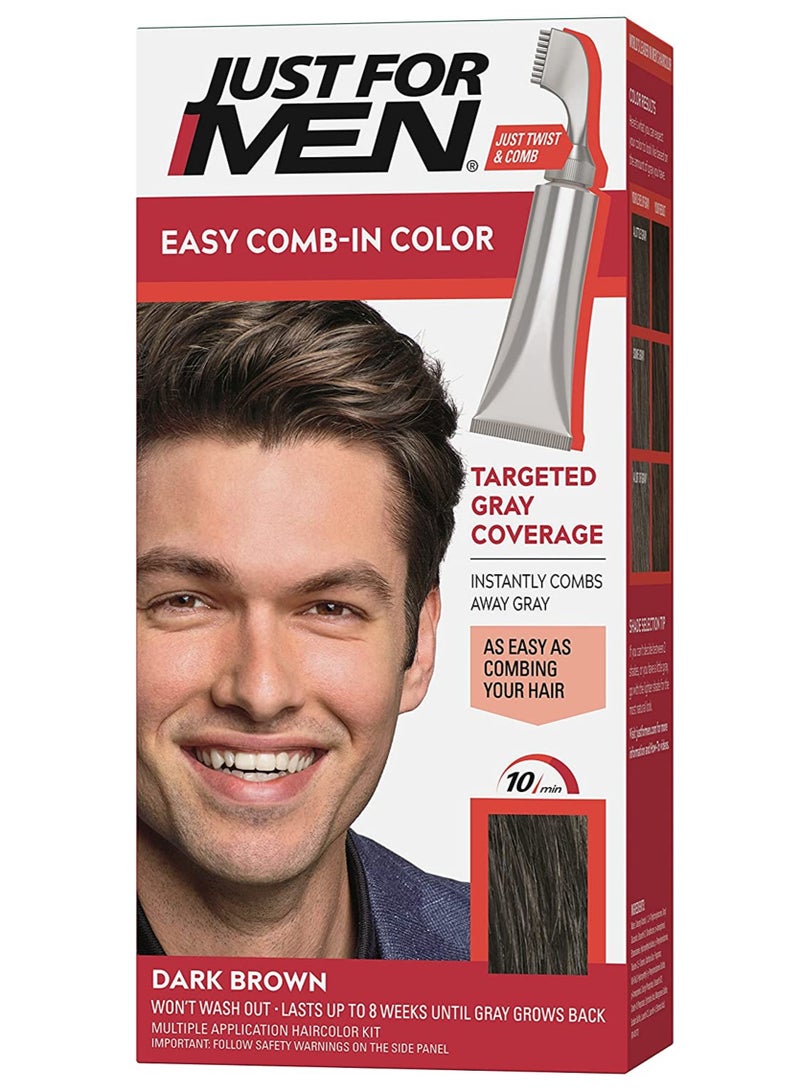 جست فور من جَسَّتْ فور مَنِ ايزي كومب انَّ كولور- بُنِيَ دَاكِنٌ - Image 1