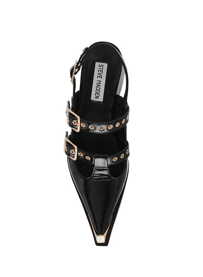 Steve Madden  Galactia Women's Black Flat Sandals for Women | Best Price UAE