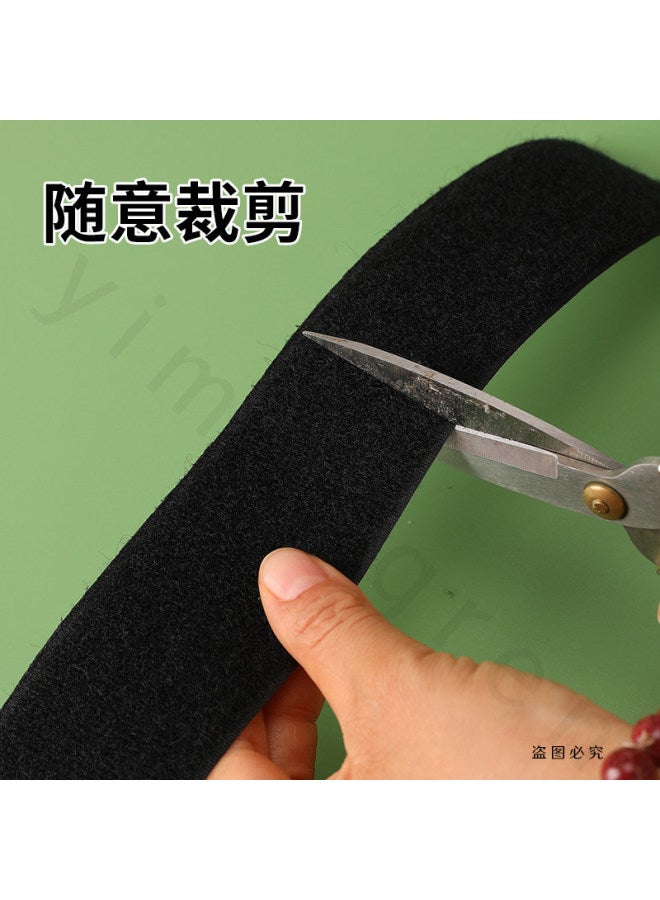Devil's Sticky Self-adhesive Tape, White Adhesive-backed Hook And Loop Fastener, Strong Adhesive That Leaves No Trace, Clothing Fastener, Shoe Felt Fastener - Image 2